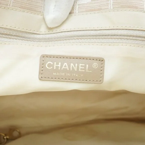 Auth Chanel Travel Line Tote Bag Nylon #26990C12 - Picture 8 of 14